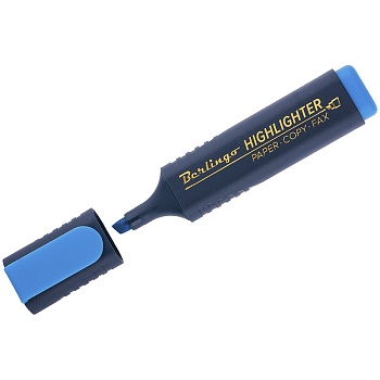 Текстовыделитель Berlingo "Textline HL500". голубой, 1-5мм, 1/12, 241046/T7015