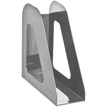 Лоток д/бумаг вертикальный СТАММ, "Фаворит", 90 мм ,серый, ЛТ706, 1/14, 160505