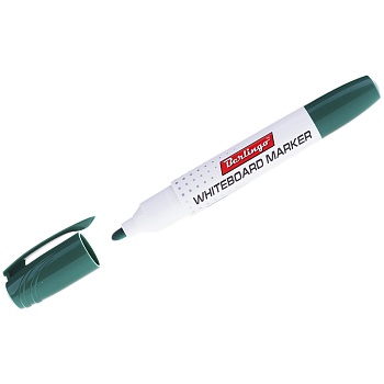 Маркер для доски Berlingo зеленый, пулевидный 2мм, РМ6211, 1/12, 117143, Корея