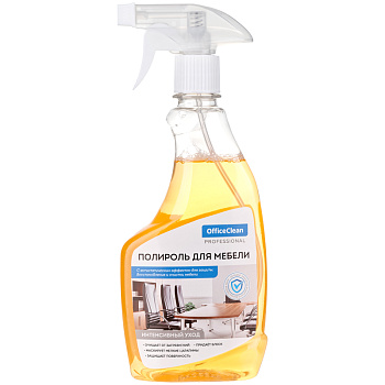 Полироль для мебели OfficeClean 500мл, спрей, 1/12, 298172