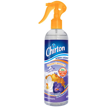 Освежитель воздуха "Chirton" Aqua light. Горная свежесть, 400мл, ВОДНЫЙ 1/2, 234634, 947464