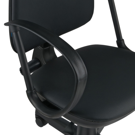 Кресло оператора Helmi HL-M30 "Престиж", кожзам черный, 342080