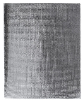 Тетрадь А5 48л клетка Hatber METALLIC бумвинил, серебро, 058960