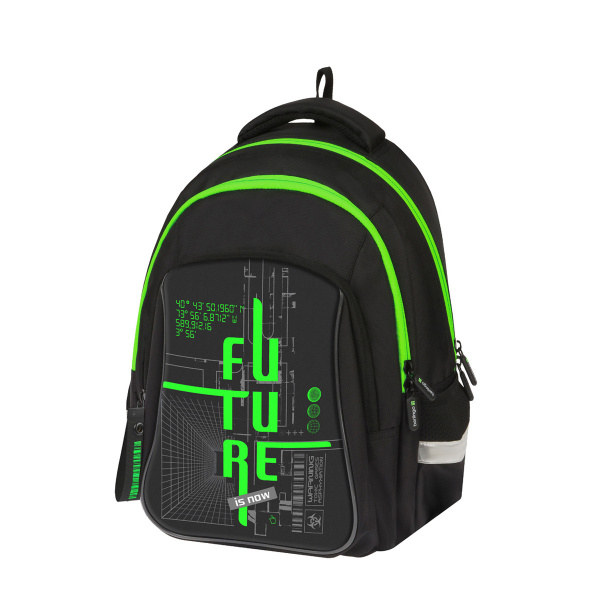 Рюкзак Berlingo Comfort "Future is now" 38*27*18см, 3 отдел, 3 кармана, эргономическая спинка,351749