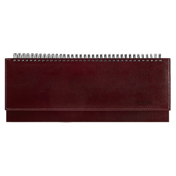 Планинг датир 2025г Berlingo 64л "Silver Pristine", кожзам, коричневый, 369062