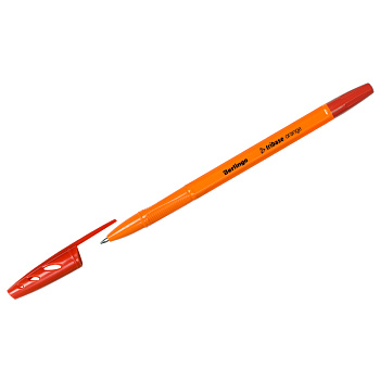 Ручка шариковая Berlingo "Tribase Orange" 0,7мм красная, 265893