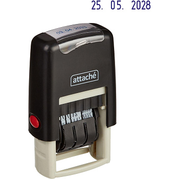 Датер ленточный Attache, пластик, 1стр, 3мм месяц буквами 7810, 1348211