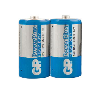 Батарейка GP PowerPlus C (R14) 14G солевая OS2 GP 14CEBRA-2S2 288124