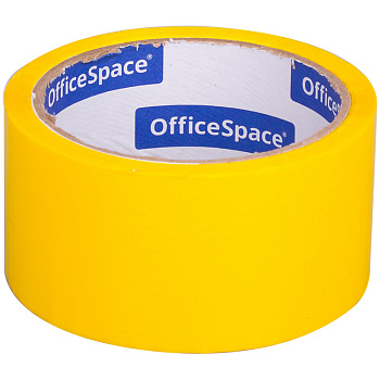Клейкая лента 48мм*40м желтая OfficeSpace 45мкм упаковочная КЛ_6286 1/36 212003