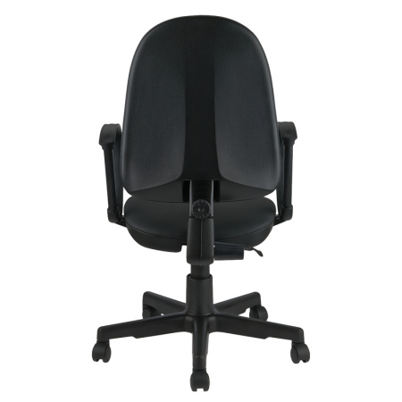 Кресло оператора Helmi HL-M30 "Престиж", кожзам черный, 342080