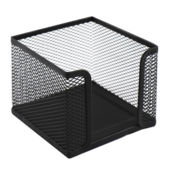 Подставка для бумажного блока KLERK, 9*9*8, черный, металл (сетка), 183006-1