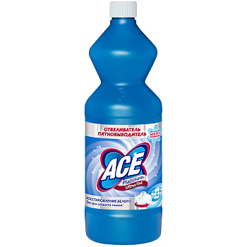 АС (ACE) Отбеливатель UltraGel ГЕЛЕВЫЙ с хлором 1л (синяя бутылка) 1/18 185091, 606404