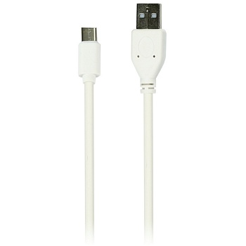 Кабель Smartbuy iK-3112 USB2.0 (A) - Type C 2A output 1м белый, белый, 337155
