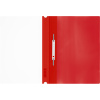 Папка-скоросшиватель с перфорацией А4 Стамм 160мкм, красная с прозрачным верхом, 343194