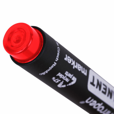 Маркер перманентный Centropen 8566 красный 2,5мм пулевидный 150062