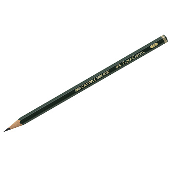 Карандаш ч/г Faber-Castell "Castell 9000" 5B, заточенный. 119005, 286118