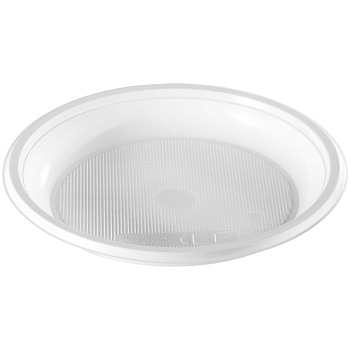 Тарелки одноразовые десертные OfficeClean, ПП, белые, 16,5 см, 1/100, 307580