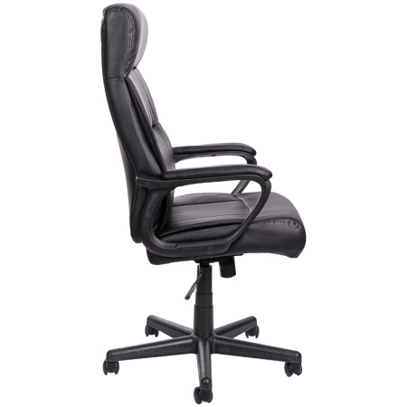 Кресло руководителя Helmi HL-Е28 "Approved", экокожа черная, 297332