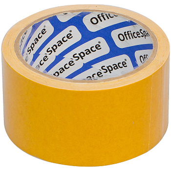 Клейкая лента двусторонняя 50мм*10м OfficeSpace, полипропилен, 269644, 346738