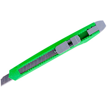 Нож канцелярский 9мм OfficeSpace, с фиксатором, европодвес, 1/30, 178793/CUT9_1364