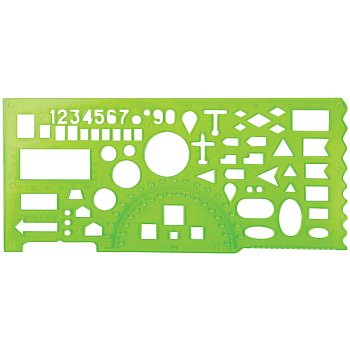 Линейка офицерская 20см СТАММ зеленая 65 тактич элемен ТТ01 1/20 028412, 210081